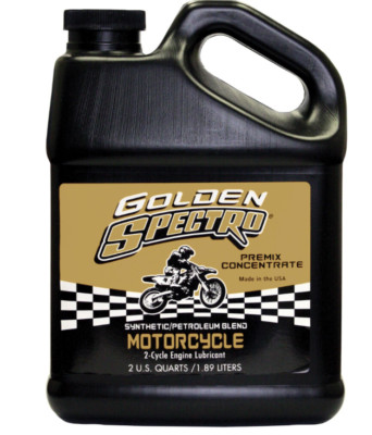 Golden Spectro Semi-Syn 2T 2 Stroke Motorcycle Dirt Bike Pre Mix Oil 64 oz