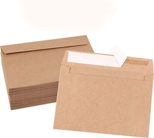 400 Kraft Invitation Envelopes 5x7 A7 for Wedding Cards 5.25"x7.25" Self Seal