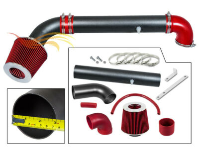 RED RW Racing Air Intake Kit+Filter For 97-06 JEEP Wrangler TJ 2.5L L4  4.0L L6