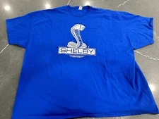 SHELBY COBRA T-Shirt MEN'S 6XL Fruit Of The Loom Tag Ford Mustang Blue  Snake