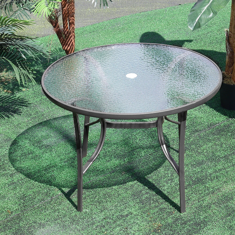 105CM Round Square Outdoor Garden Patio Table Dining Coffee Table