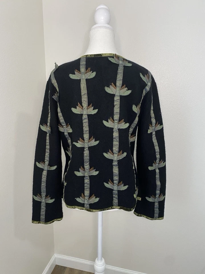 Chaqueta CoVelo Vintage Mujer Talla XL 100% Lana y 100% Seda Foto 3 de 4