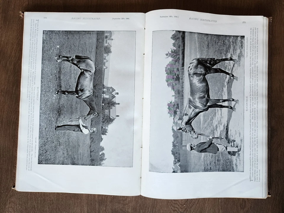 Bound Horse Racing Illustrated Magazine 1895 Vol. 1 July-November, Complete VG Foto 4 de 4