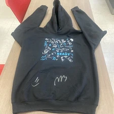 SIGNED Mr. Beast Hoodie from 24 Hour Livestream - RARE Small Sign- MRBeast& Karl