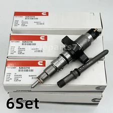 6Set Diesel Fuel Injector 0445120238 5263316 For 04-09 Dodge Ram Cummins 5.9L US