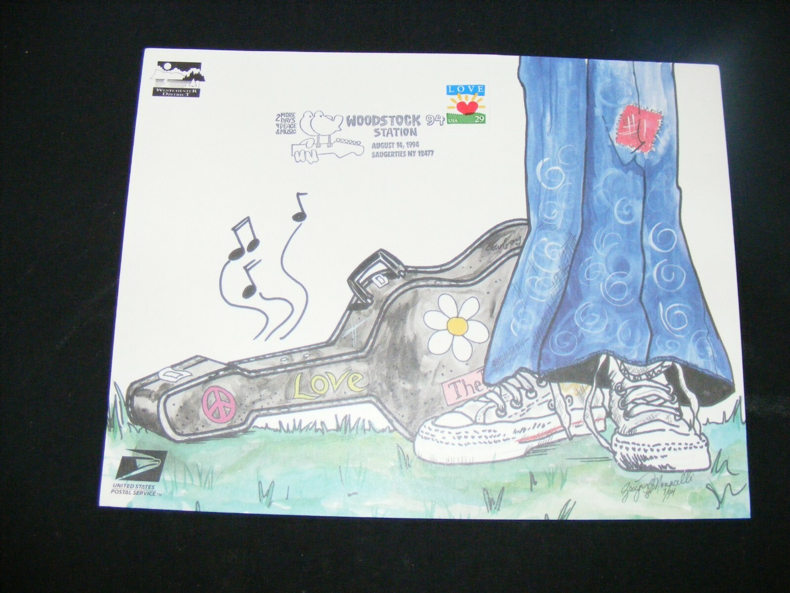 USPS Love Stamp Special Edition Woodstock 94, 25th Anniversary Festival