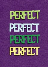 PERFECT  3 die cuts scrapbook cards