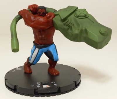 Heroclix 3'' Red Hu;k G014 Marvel Avengers Wizkids
