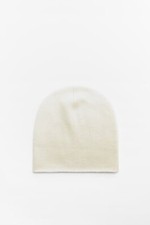 ZARA 100 CASHMERE BEANIE Women NWT Size M ECRU