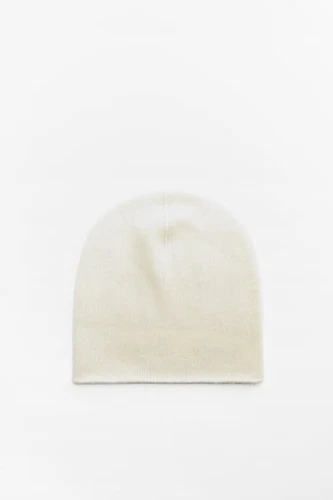 ZARA 100% CASHMERE BEANIE Women NWT Size M ECRU