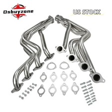 Pair Stainless Exhaust Headers Kit For Chevy Gmc Suv Pickup 396 402 427 454 New