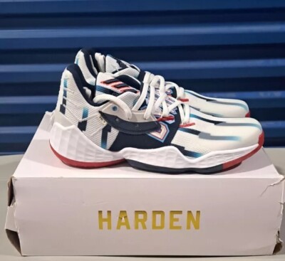 Adidas James Harden Vol. 4 GCA Dynasty Rockets WHITE SNEAKERS