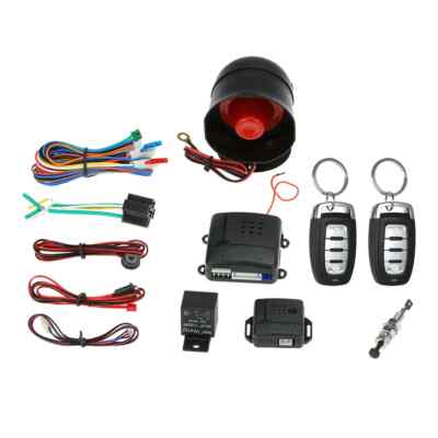 Car Vehicle Security System Burglar Alarm Protection Anti-theft System 2 Remote