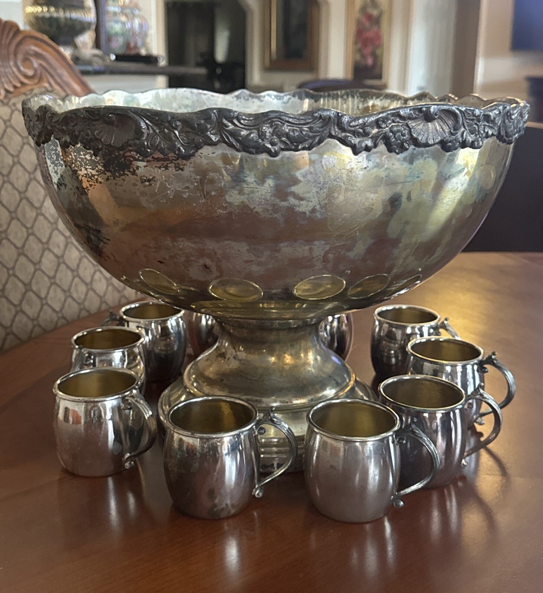 【FB Rogers】 Baroque カクテルトレー / ドリンクトレー Georg Jensen （ジョージ ジェンセン）- WINE & BAR TRAY トレイ