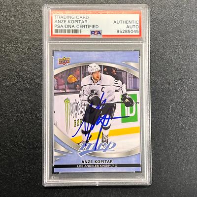 2023-24 Upper Deck MVP Hockey #192 Anze Kopitar Signed Card AUTO