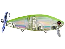 Yo-Zuri 4 1/8" 3DB Wake Prop 105 Topwater Wake Bait  Prism Chart Silver 1OZ