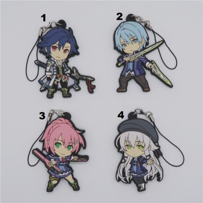 The Legend of Heroes Trails of Cold Steel 3 Rubber Strap Charm Keychain Key Ring