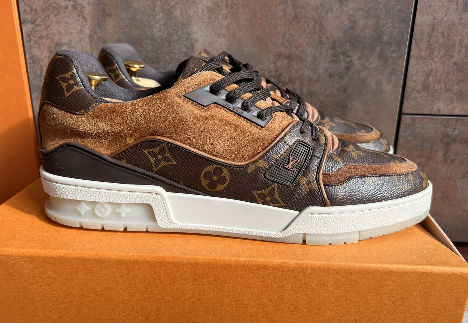 LOUIS VUITTON TRAINER Sneaker da ginnastica originali Louis Vuitton taglia 43 UK 9 US 10 condizioni top rare