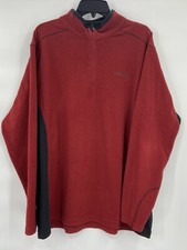 Columbia Sportswear Company Sweater Men's Size XL Quarter Zip Burgundy
