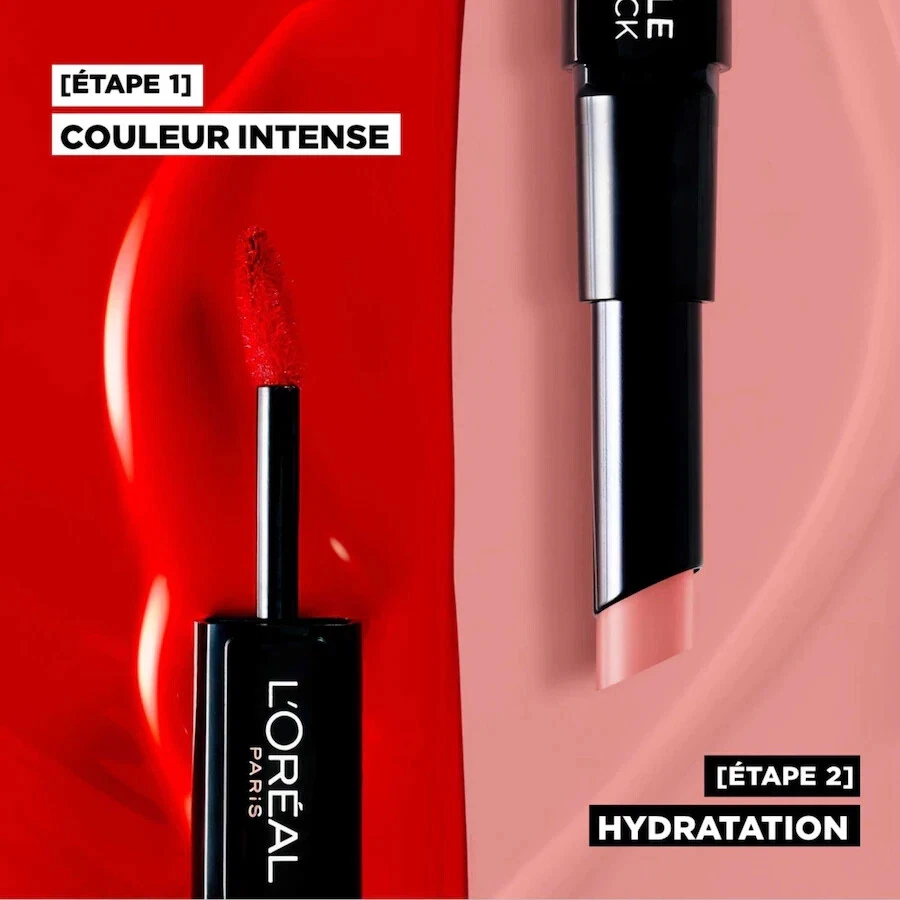 rouge a levres duo infaillible tenue 24H l'oréal - Photo 3/3