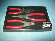 New Snap-on™ 100th Anniversary 3Pc Pliers Plier Set PL306ACF100MR