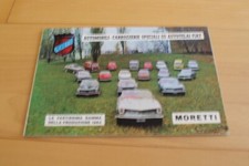 PROSPEKT brochure Moretti Carrozzerie Fiat 600 500 750 1100 1300 1500 2300 2500