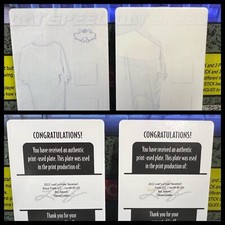 Lot of 2: 2022 Leaf Lumber Davey Lopes 1/1 Bat Speed Printing Plates LA Dodgers
