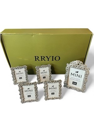 Set of 5 Ornate Silver Metal Frames   Studio Decor   RRYIO Gift Box