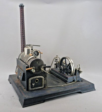 Large Antique Stationary Steam Engine Model w/ Copper Boiler Governor Manometer
