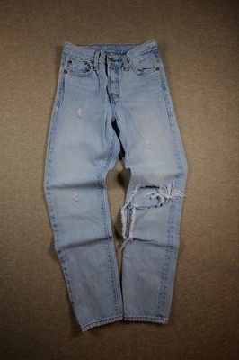 Levi s Premium Women s 501 Original Jeans W25 L27 Light Wash Big E Selvedge