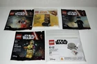 Lego Star Wars Poly Bag Lot of 5 Star Wars Minifigures  New Sealed Retired