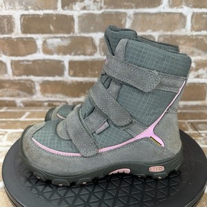 KEEN Trezzo II WP Waterproof Winter Snow Boots Gray Pink Girls Toddler Size 13