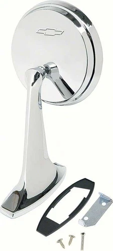 For Chevy Impala 65-66 Driver Side Manual View Mirror Non-Heated, Non-Foldaway
