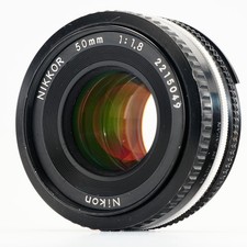 [Serviced & Tested] Nikon AI-S Nikkor 50mm f/1.8 Pancake Lens Sharp 049