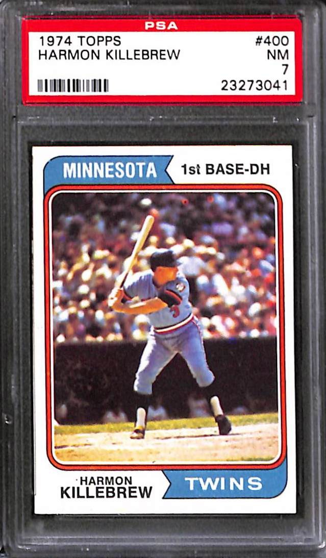 1974 TOPPS #400 HARMON KILLEBREW PSA 7 NM 23273041