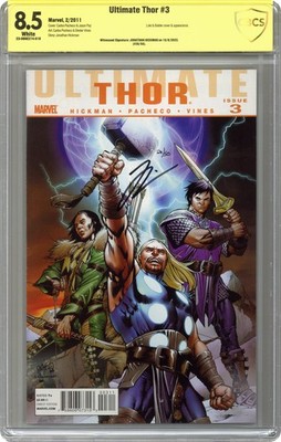 Ultimate Thor #3 CBCS 8.5 Witnessed Sig Hickman 2011 23-0B9E274-018