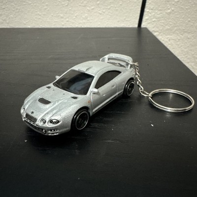 1995 Toyota Celica GT Four Silver Keychain 1:64 Diecast Hot Wheels Matchbox Gift