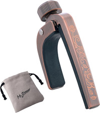 Mr.Power Portable Guitar Capo Flower Carved Pattern Capo Adjustable Tension for