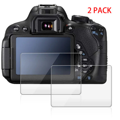 2x Tempered Glass Canon EOS 4000D-6D 7D  R3-R7 M-M200 Series SX740 1DX R10 R100