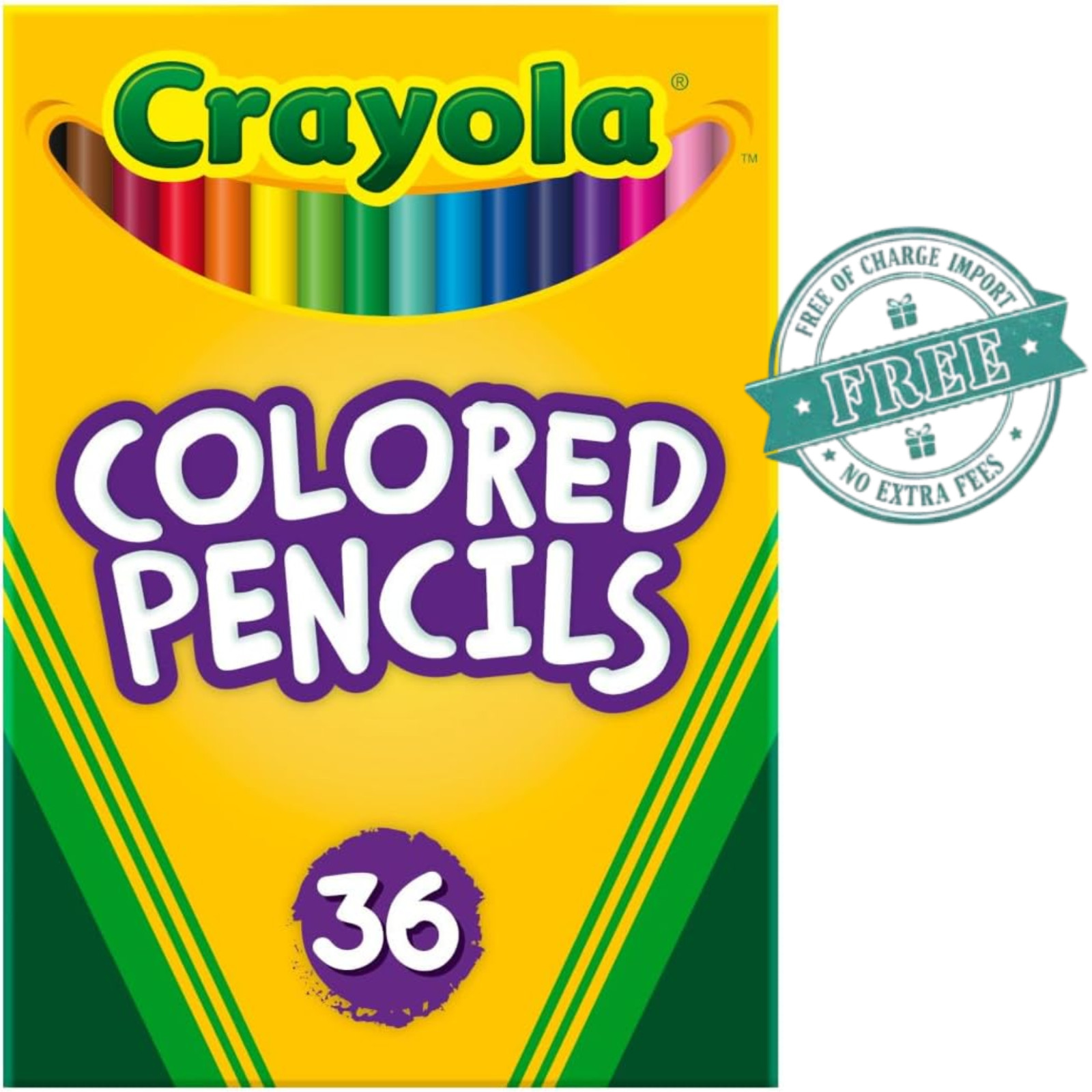 Crayola Colored Pencils, 36 Count Pre Sharpened, Kids Adults Art Craft Set, Age3