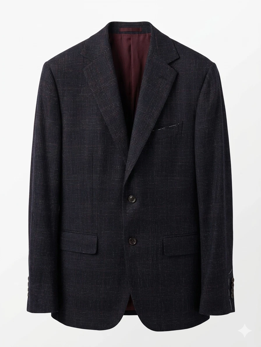 Nicola Santarelli Plaid Burgundy Sport Coat Wool Slim Fit Blazer 44 L (EU 54)
Opens in a new window