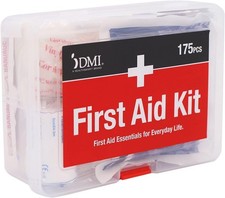 175-Piece First Aid Kit for Minor Injuries, Cuts and Scrapes, All-Purpose