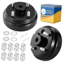 2 Pack Golf Cart Brake Drum Assembly for EZGO 4 Cycle Gas 1991-up, Replace OEM