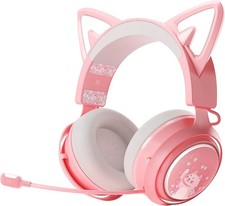 Cat Ear RGB Headphones Pink