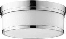 3509-14-62 Transitional Three Light Ceiling Mount, Polished Nickel