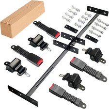Golf Cart Retractable 42" Seat Belts with Belt Bracket Kit for Yama... Fast Ship