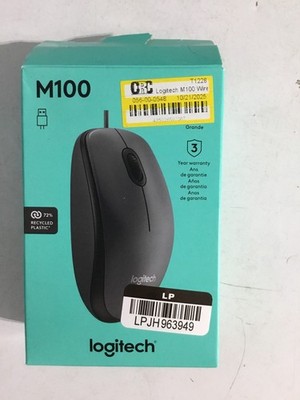 Logitech M100 (910001601) Wired Optical Mouse Open Box