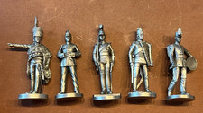 Alte Zinn Figuren Gruppe 5,5cm Sammlerst&uuml;cke Stand Dekoration Milit&auml;r Uniformen
