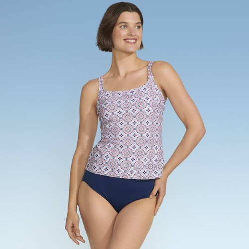 Lands' End Women's Tankini Top Swimwear Adjustable Strappy - Picture 2 of 15