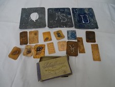KLEINES KONVOLUT STICK SCHABLONEN UM 1900